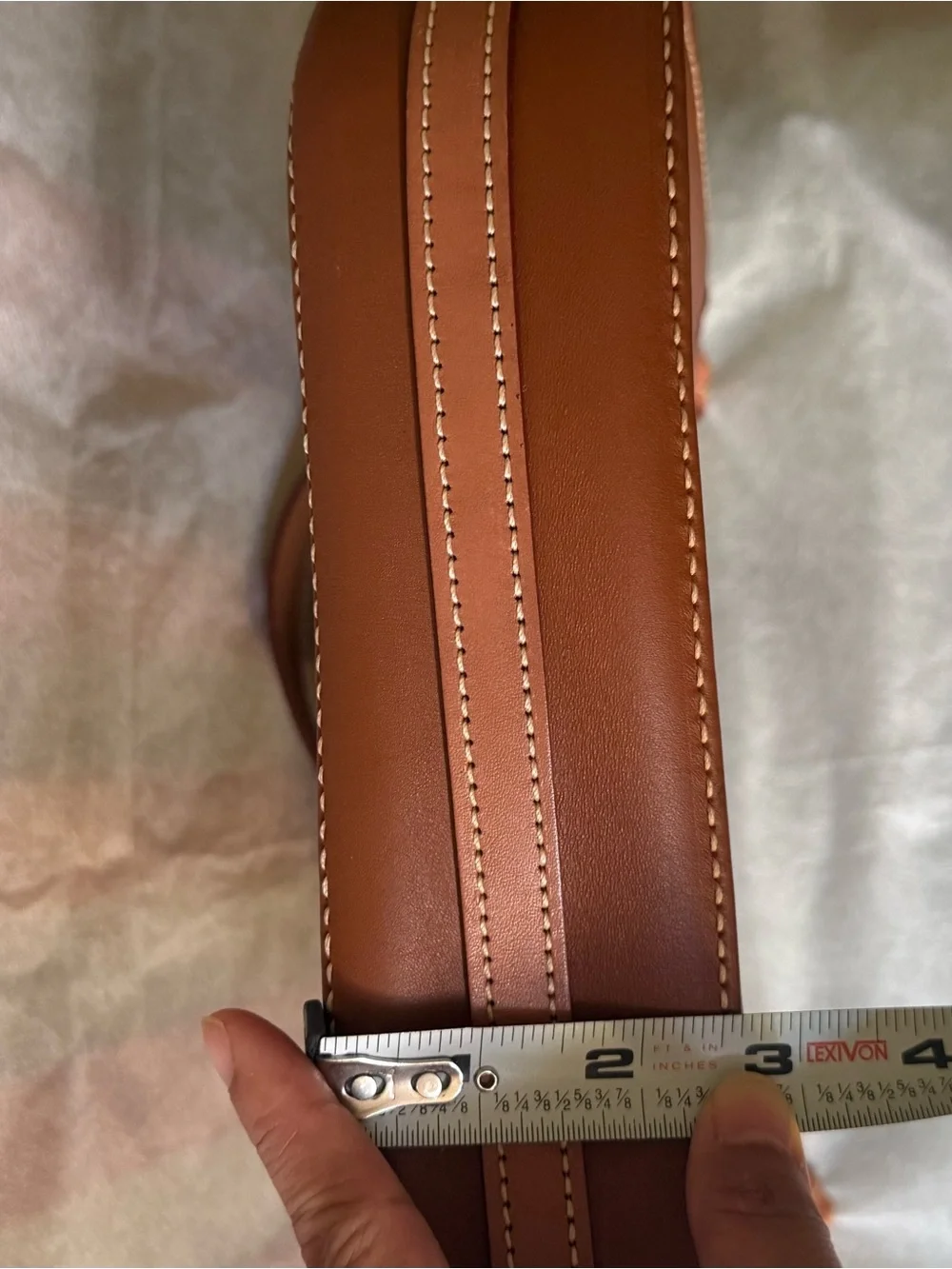 Dooney and Bourke Tan Leather Shoulder Bag - Picture 6 of 7